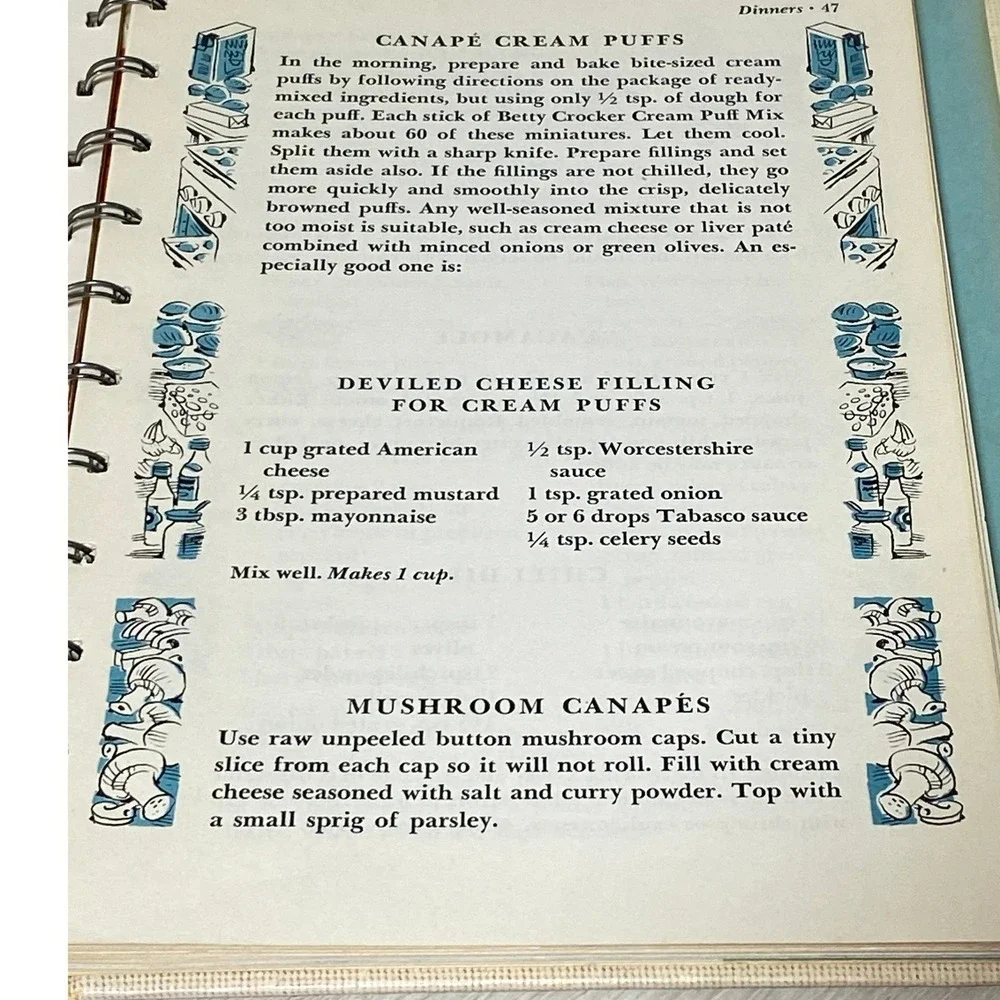 Betty Crocker Guide to Easy Entertaining 1959 First Edition Spiral Cookbook